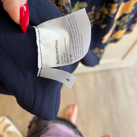 Reformation Orchard Dress in Bernadette - Size 8 - Picture 8 of 8